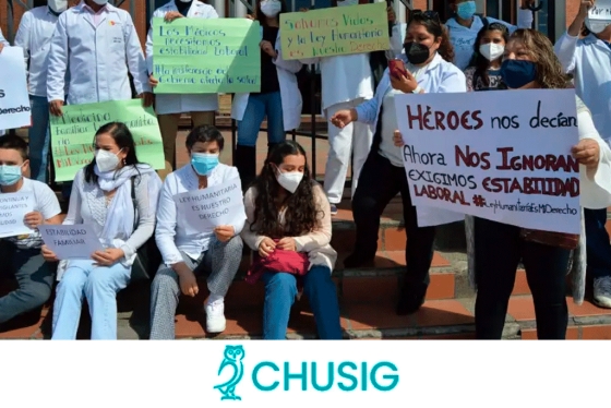 ¡Ni un despedido más! ¡la salud no se vende!