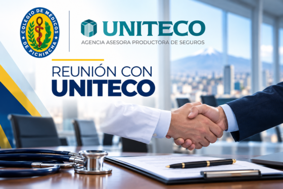 El Colegio de Médicos de Pichincha y UNITECO analizan oportunidades de colaboración institucional